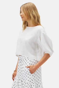 Lilly Pilly Leia Organic Linen Top
