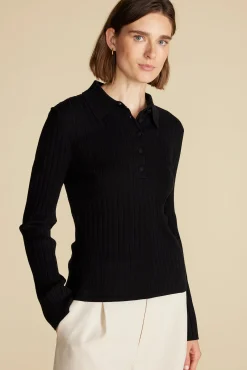 Lorraine Merino Wool Henley Sweater