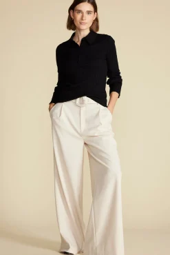 Lorraine Merino Wool Henley Sweater