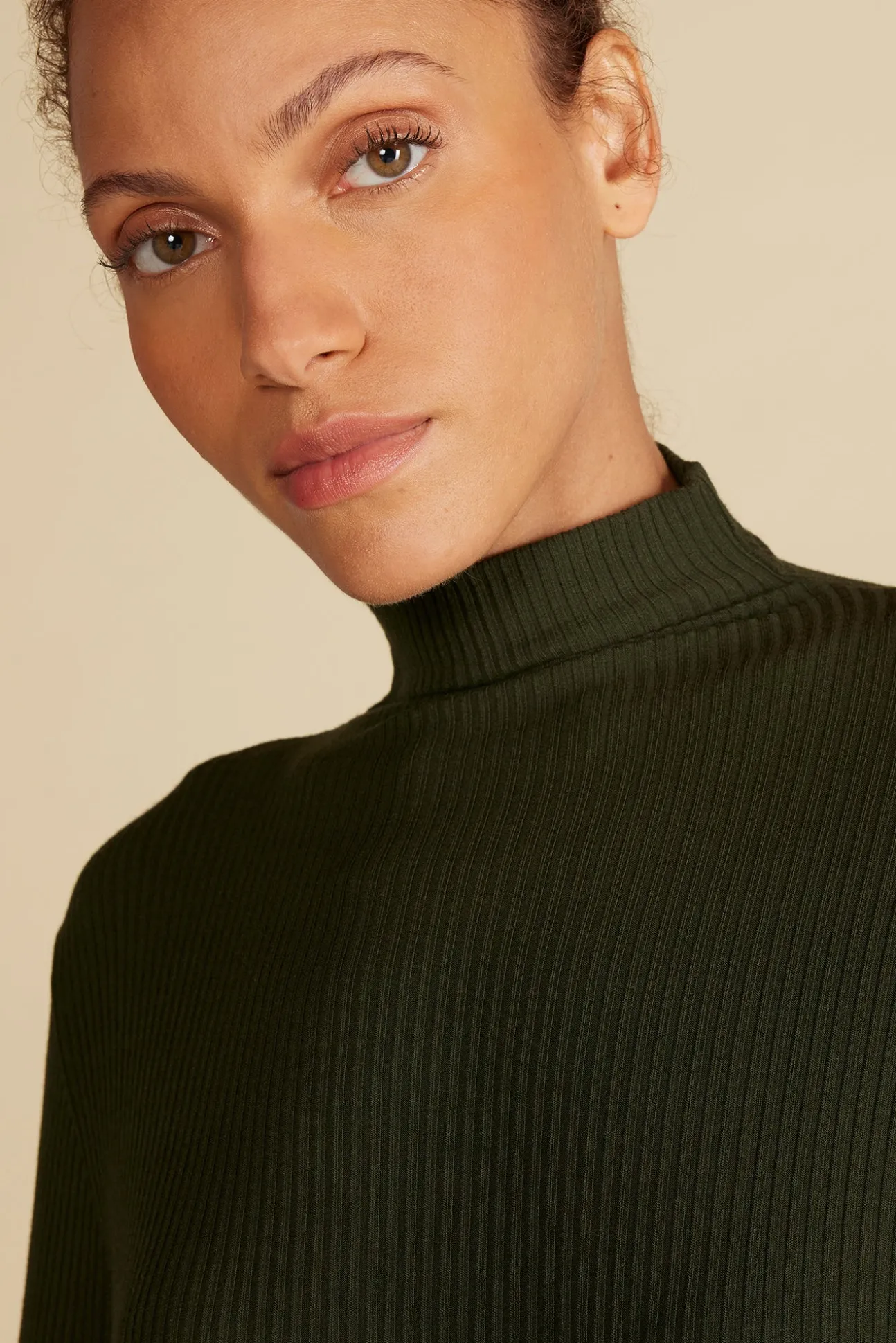 Lux Paris Rib Turtleneck