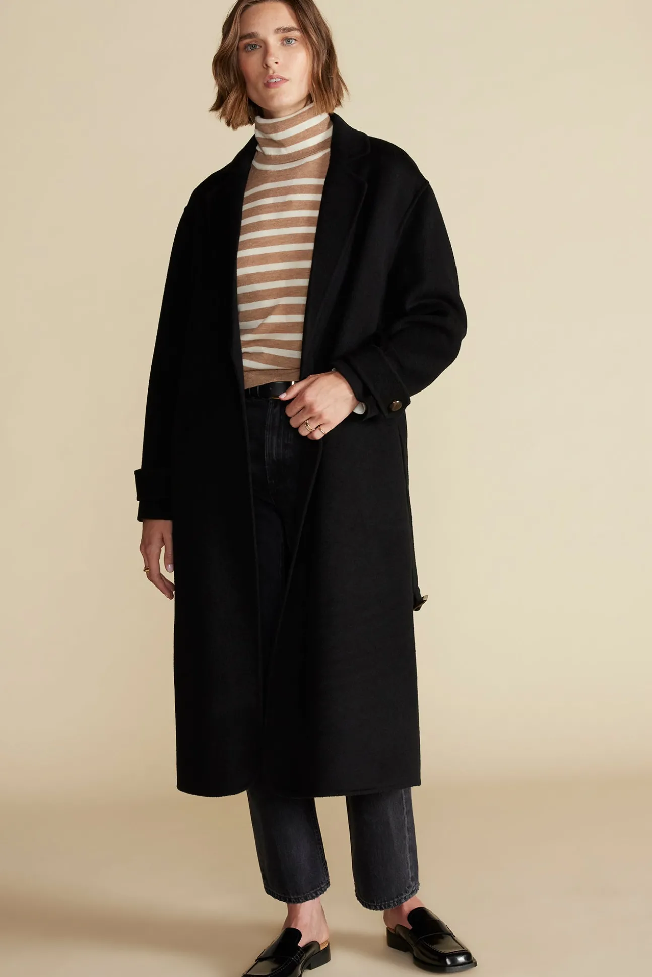 Lya Felted Wool Coat
