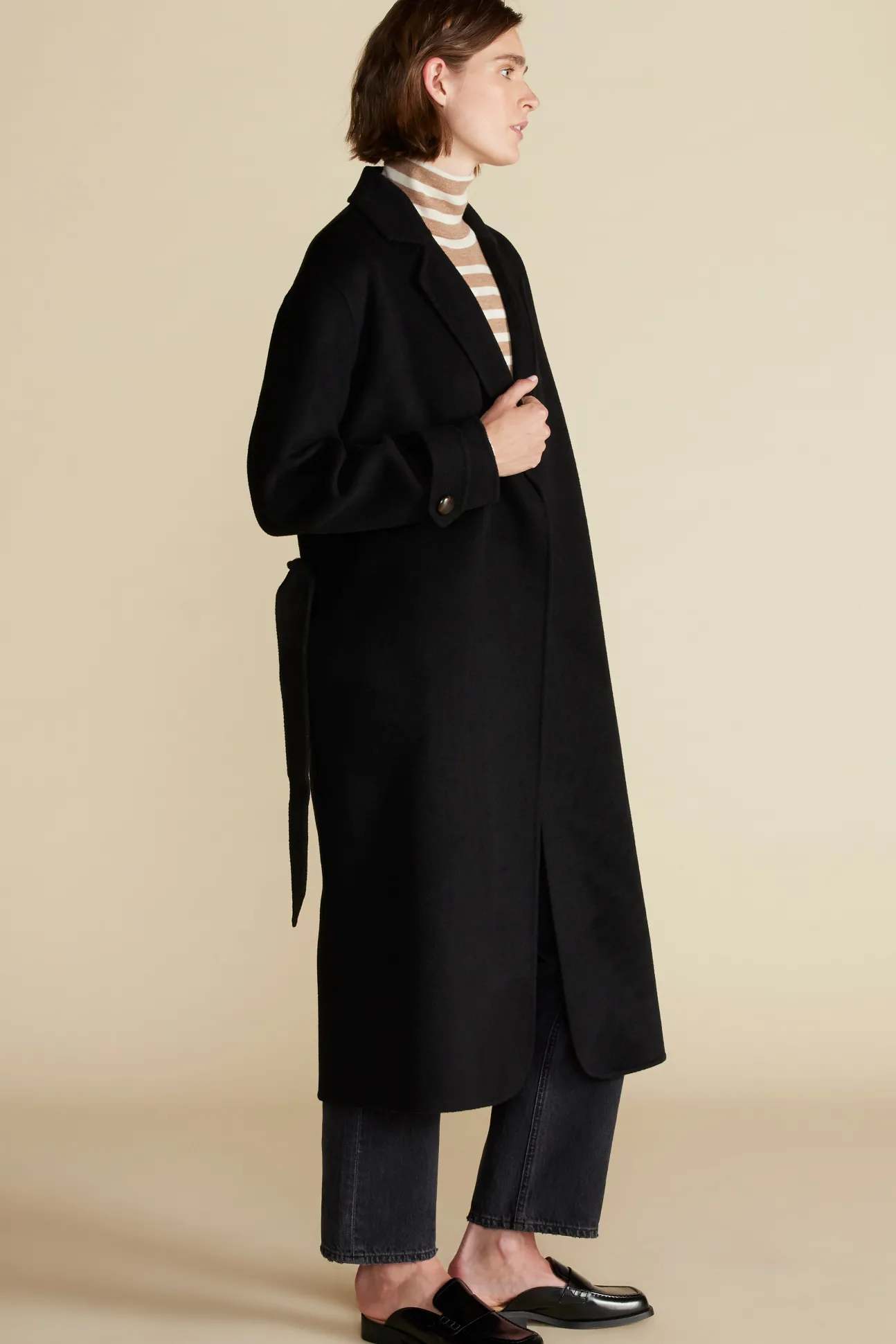 Lya Felted Wool Coat