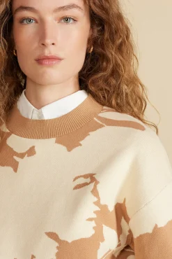 Martha Organic Cotton Jacquard Sweater