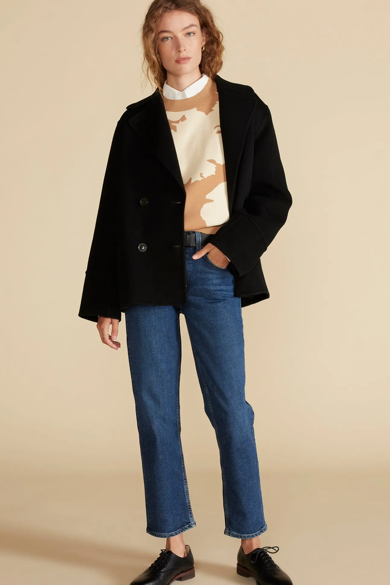 Martha Organic Cotton Jacquard Sweater