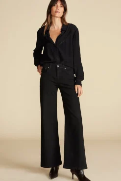 Melisande Embroidered Crepe Blouse