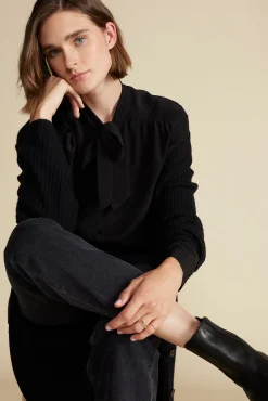 Milla Washable Silk Bow Blouse
