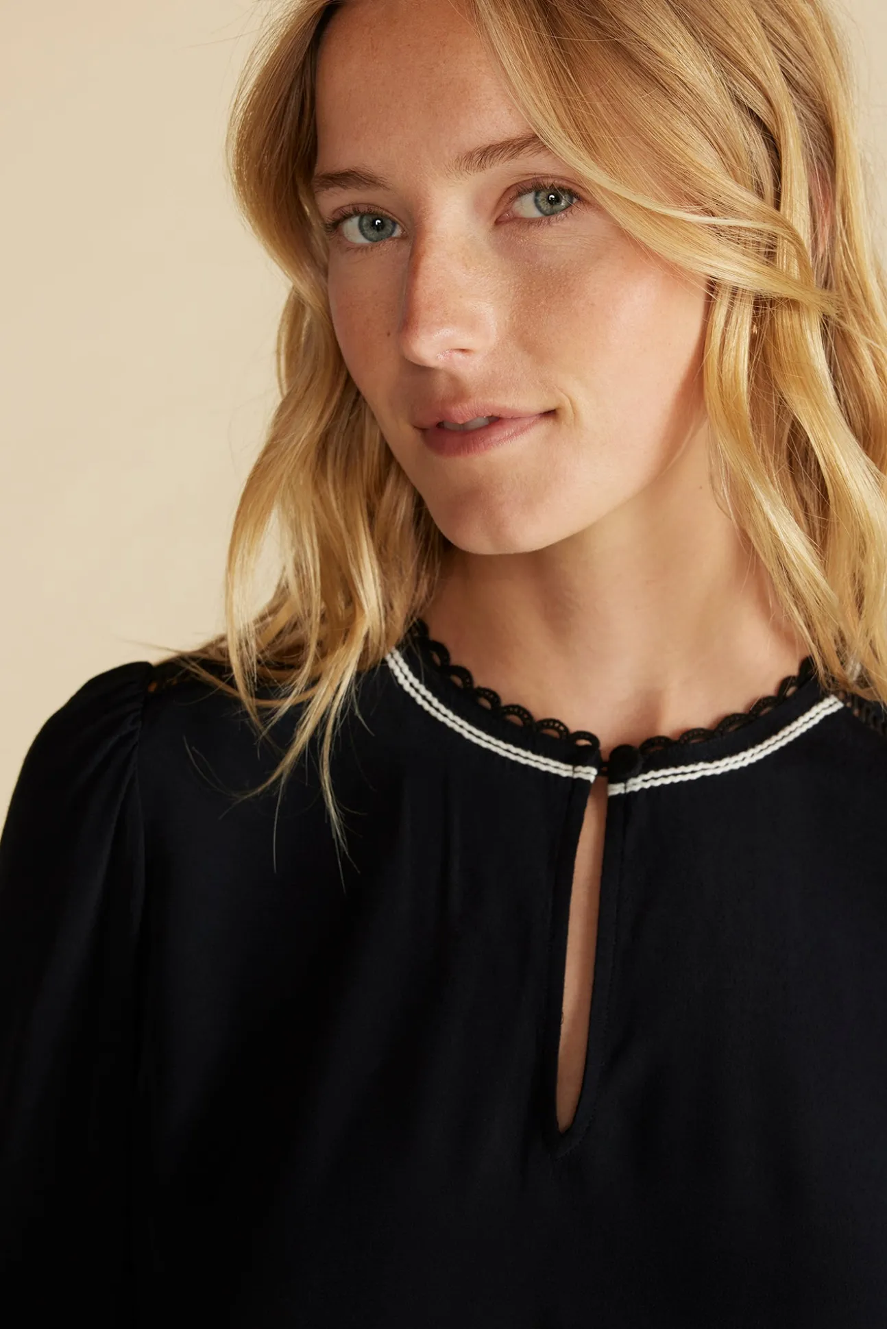 Minna Viscose Crepe Blouse