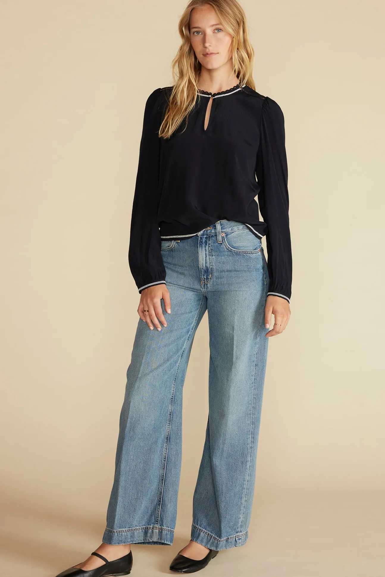 Minna Viscose Crepe Blouse