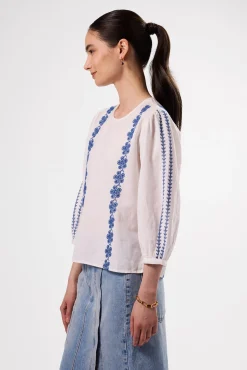 Placed Embroidery Blouse
