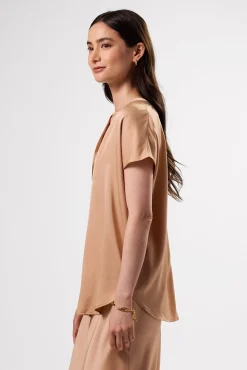 Renata Stretch Silk Blouse