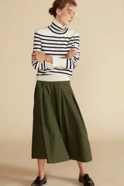 Roselle Pleated Poplin Skirt