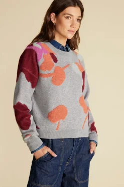 Rowan Jacquard Crew Neck Sweater
