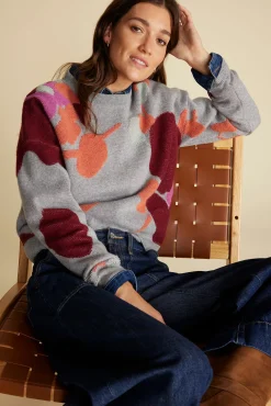 Rowan Jacquard Crew Neck Sweater