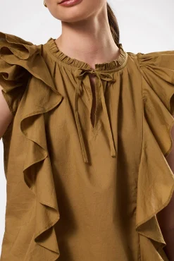 Ruffle Sleeve Top