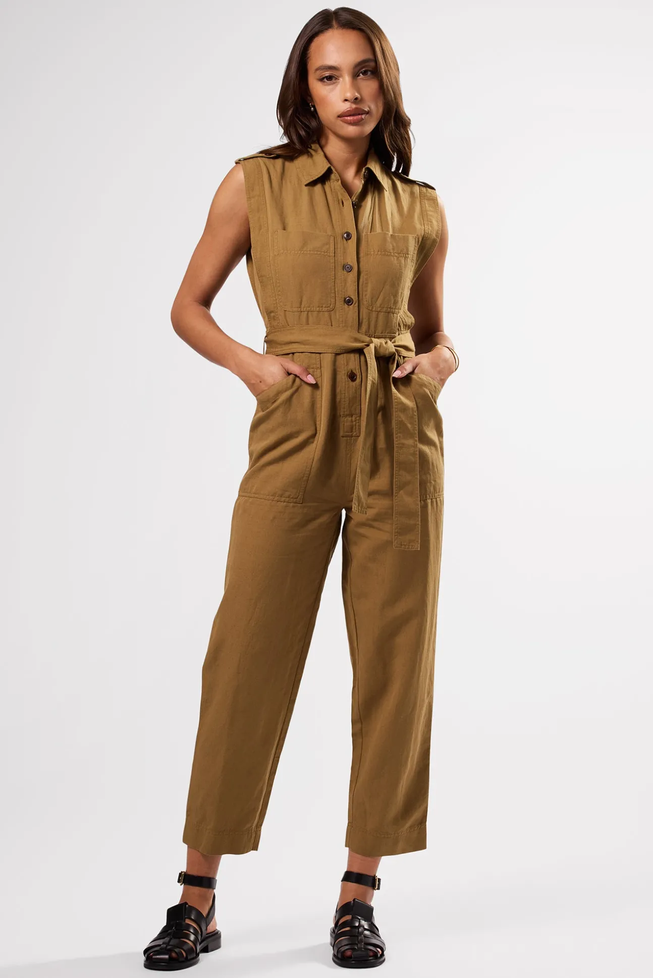 Sienna Cotton Linen Jumpsuit