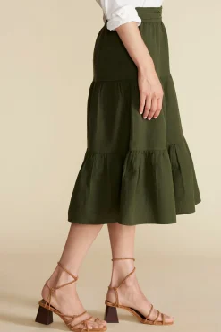 Silas Cotton Linen Skirt