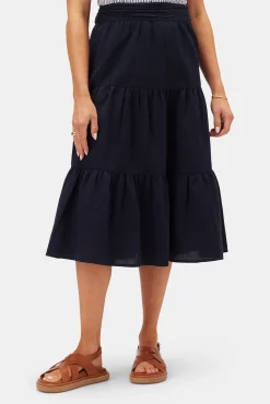 Silas Cotton Linen Skirt