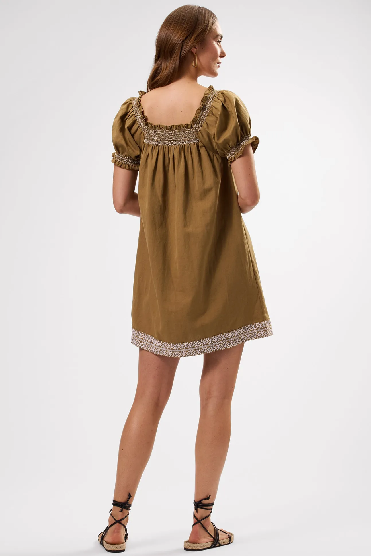 Smocked Embroidery Dress