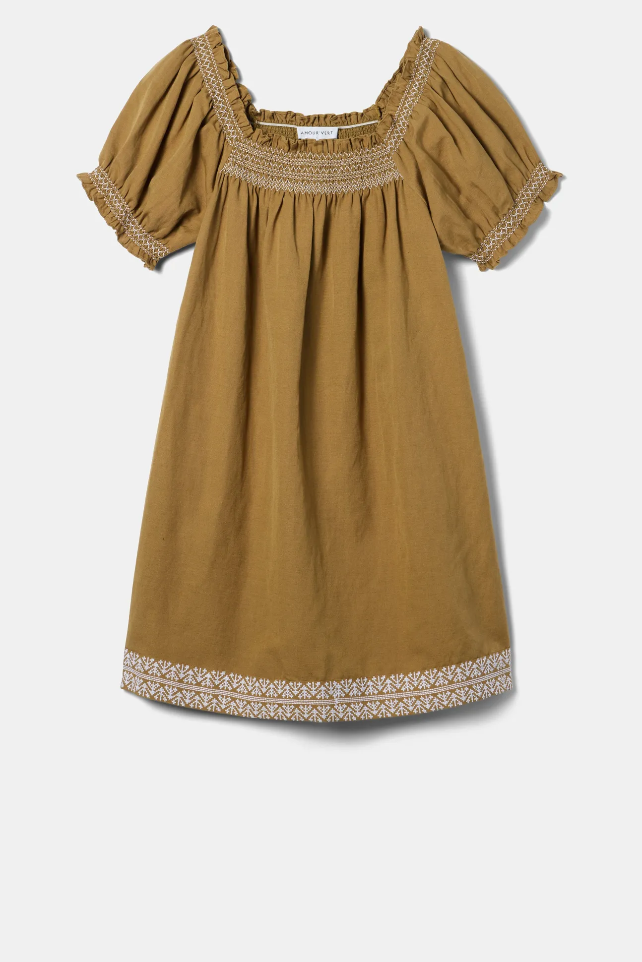 Smocked Embroidery Dress