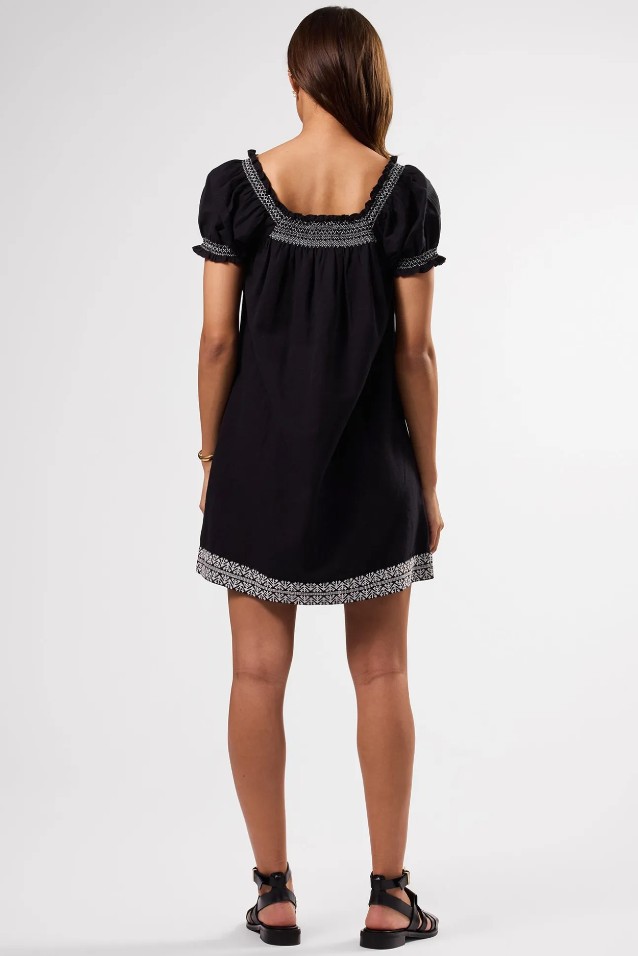 Smocked Embroidery Dress