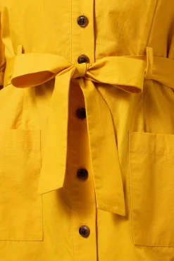 Square Neck Button Front Dress