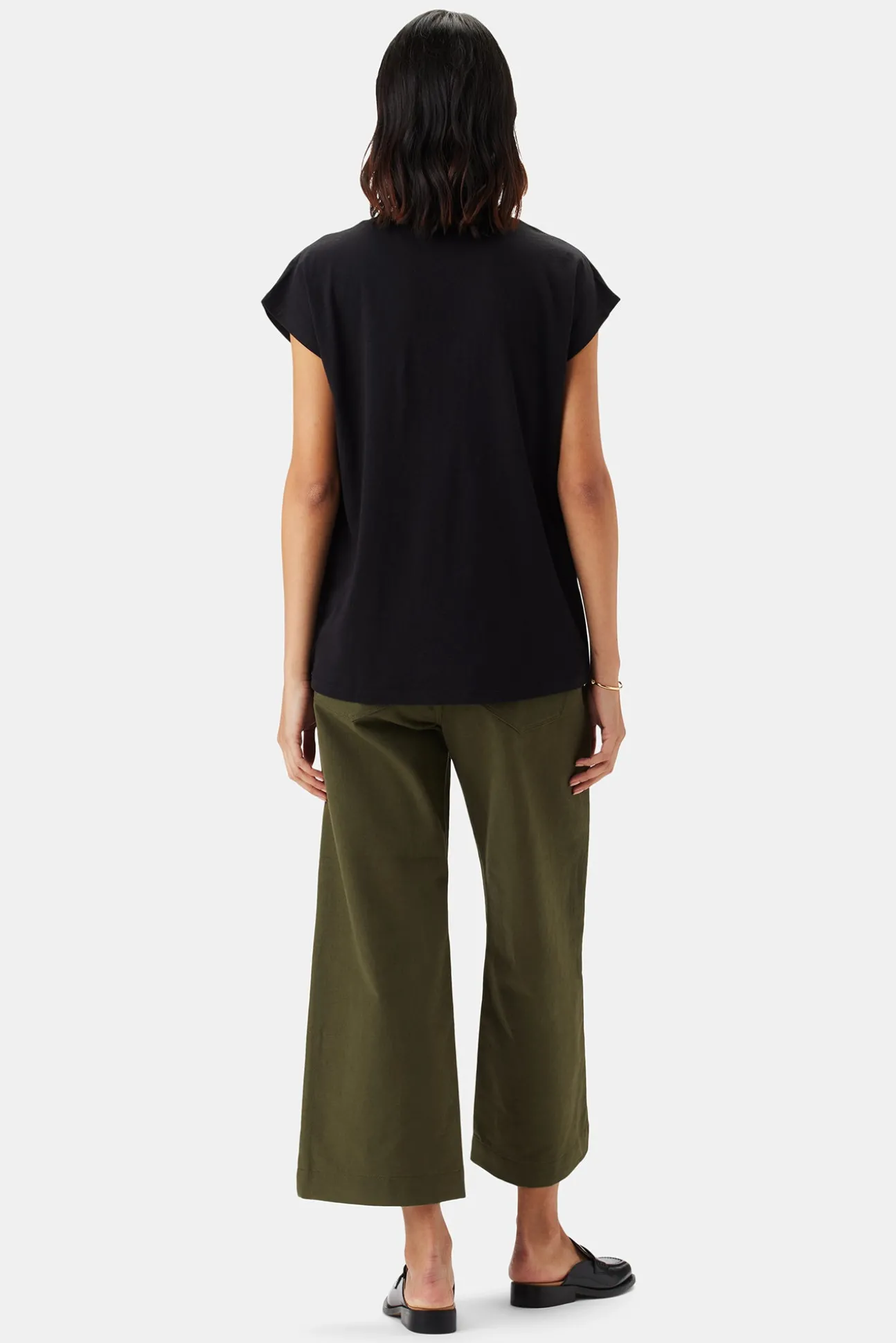 V Neck Solid Tee