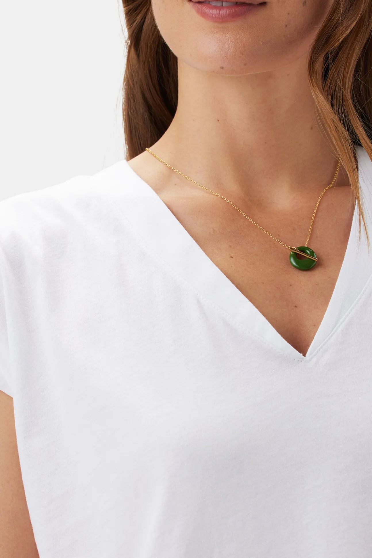 V Neck Solid Tee