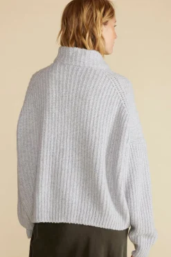 Veronique Chunky Half Zip Pullover Sweater