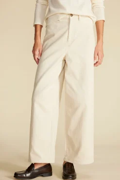 Wide Leg Utility Corduroy Pant