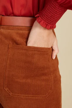 Wide Leg Utility Corduroy Pant